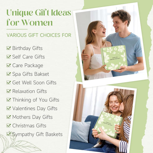 8pcs Package Self Care Get Well Soon Gift Baskets for Women, Christian Birthday Gifts for Women Inspirational Christmas