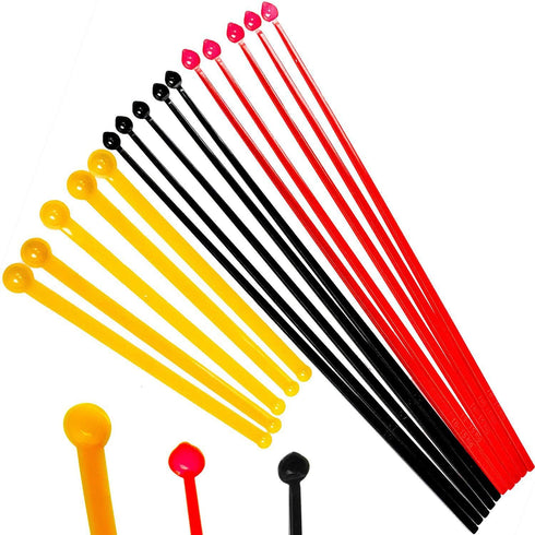 SuperDosing Static-Free Micro Scoop Variety Pack, 6 Milligram - 30 Mg Measuring Spoons, 15 Pack