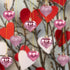 GuassLee Valentines Day Decorations, 36pcs Rose Gold Heart Shaped Baubles for Valentine's Day Wedding Anniversary