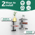 2 Pack 6 Invisible Floating Bookshelf for Wall Mounted, Black Spine Book Tower, Tier Vertical Book Organizers, Heavy