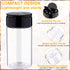 30 Pack 8.7 oz Mimorou Plastic Spice Jars with Shaker Lids Clear Seasoning Containers Spice Bottles for Kitchen Storing