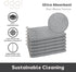 91% 6 7x9 Oggi Bambou Odor-Free Kitchen Washcloths - Natural Kitchen Dish Cloths, Bamboo-Derived Rayon Cellulose Fiber