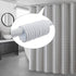 Qulable Shower Curtain Rings 12 Pack Plastic O-Shaped Hooks Glide Easily on Bathroom Shower Rod White