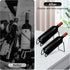 Countertop Wine Rack, 2 Pcs Metal Small Wine Bottle Holder, Tabletop Wine Storage Stand for Cabinet