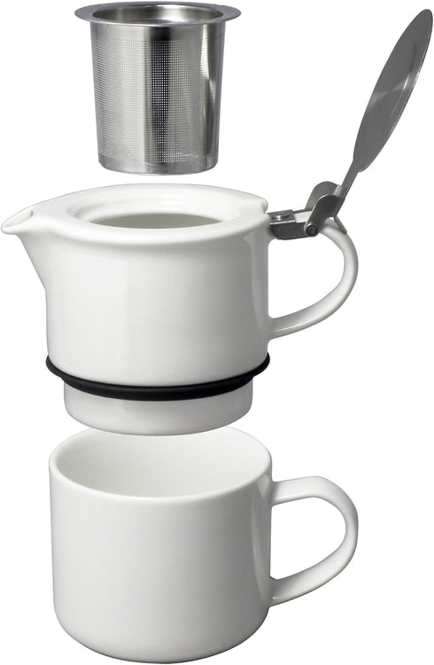 FORLIFE 14 Tea for One with Infuser ounces, White