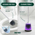 Set, (Pack 1) Electric Toilet Brush & Scrubber Self Cleaning Silicone Toilet Bowl Brush with UVC Light, Rechargeable