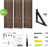 Set 3, 16.5 Inch) Fixwal Wall Shelves Floating Shelves for Wall Bedroom Bathroom Living Room Kitchen Storage