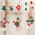 100pcs Christmas Wood Clips, Xmas Tree Snowflake Elk Clothespins, DIY Photo Pegs for Party Favors Decor