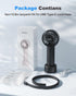 Handheld Mini Portable Fan, 3 Speeds Powerful USB Rechargeable Battery Fan with Base Lanyard for Travel and Outdoor