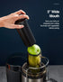 Qcen Juicer Machine - 500W Centrifugal Juicer Extractor with 3” Feed Chute for Fruit Vegetable (Black)