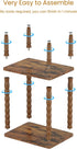 pikpuk Small Narrow Side Table, Vintage End Table - Skinny Bedside Nightstand for Small Spaces, Couch/Recliner Accent