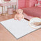 ORINOVA White Shaggy Bunny Fur Rugs for Living Room Washable Furry Area