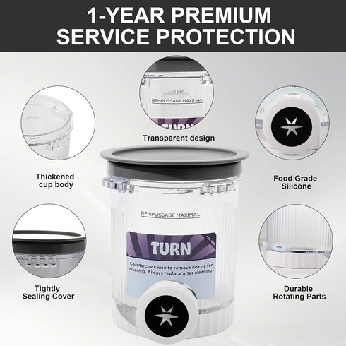 2 Pack NC700 NC701 Accessory,16oz Creami Swirl Pints and Lids for Ninja Series Creami Pint with Ice Cream Makers
