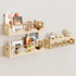 Wall,3 Pack Nursery Shelves for Pine Wood Nursery Floating Book Shelves,Scalloped Floating Shelves for Living Room