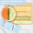 5 in 1 Mandoline Slicer for Kitchen, Blue Vegetable Slicer Multi Blade, Veggie Shredder, Potato Chip Cutter, Julienne