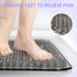 Feet,27.5'' 15.7'' Yolife Shower Foot Scrubber Mat, Anti-Slip Bath Mat with Scrub Bristles, Soft Shower Foot Massager