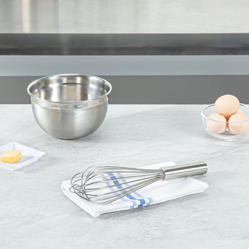 Met Lux 12" Stainless Steel French Whisk - 1 Count Box