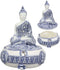 Ebros Gift Bhumisparsha Mudra Buddha Amitabha Terracotta Jewelry Box Figurine, 5.25" Diameter