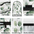 Large Eucalyptus Leaves Blender Cover, Waterproof Stand Dust Covers for Kitchen Mixer with Top Handle Pockets