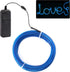 JIGUOOR EL Wire Battery Pack, 9.8ft / 3m Bright Neon Light Strip for DIY, Festival, Party Decoration