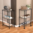 3 Pantry12D 18W 30.7H Golpart Small Tier Shelves Storage Wire Shelving Unit Metal Shelf Adjustable Organizers Storage