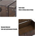 WESE Vintage Wooden Treasure Chest, Handcrafted Jewelry Storage Box with Lock, Large Capacity for Kids' Birthday Party
