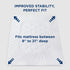 Queen Mattress Pad - Quilted Fitted Protector Cover with 8-21" Deep Pocket, White by Bedsure
