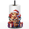 JarThenaAMCS Highland Cow Christmas Paper Towel Holder with Round Base Large Metal