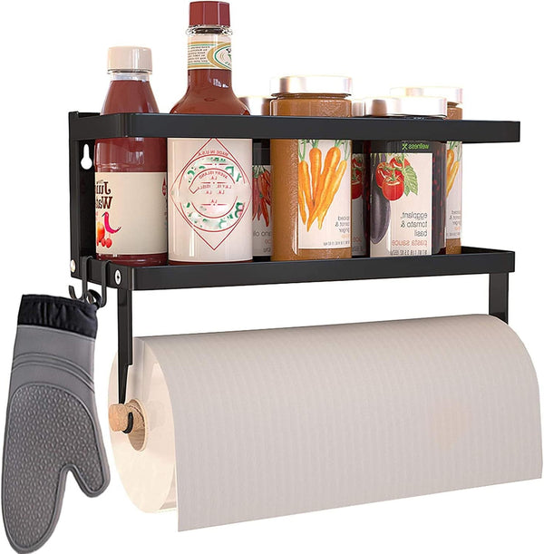Magnetic Paper Towel Holder for Refrigerator, Magnetic Spice Rack,Magnetic Shelf for Stove,Wall