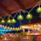 Oviejo Palm Tree String Lights 8.5Ft Patio String Lights with 10 Palm