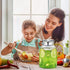 60oz Aofmee Glass Pitcher, Water Pitcher with Lid, Iced Juice Jugs for Fridge, Glass Carafe for Cold or Hot Beverages