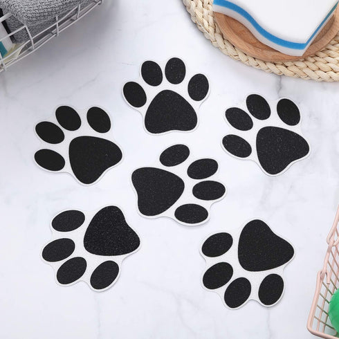 Mudder 20 Pcs Non Slip Bathtub Stickers, Shower Floor Safety Adhesive Paw Decals for Tubs, Anti Slip Applique