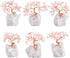 mookaitedecor Rose Quartz Crystal Tree, Tumbled Stones, Money Tree for Wealth and Luck, 4"-5"