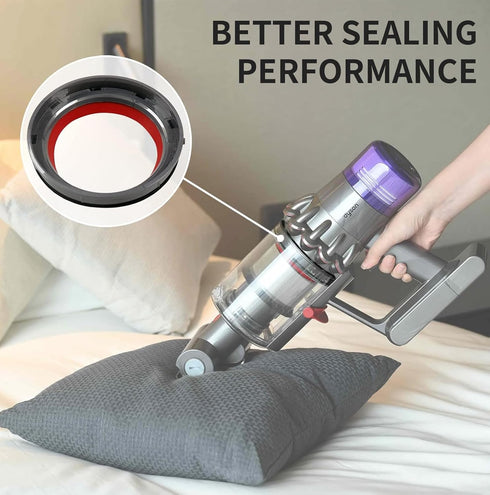 Dust Bin Top Fixed Sealing Ring, Compatible with Dyson V11 V15 Vacuum Cleaner Replacement Parts with T8 Screwdriver