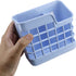 2 Pack Plastic Utensil Holder Silverware Organizer with Wall Mount, 2 Divided Compartments, Self Adhesive Drying Rack