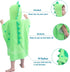 LOLANTA Hooded Dinosaur Children's Bath Towels, 100% Cotton Beach Towel for Boys, Green, 4-6 Years