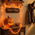 Lights,10.5 175LED Halloween Chain String FT Plastic Chain Orange Light Battery Operated with Memory Timer,Waterproof