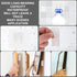 Double Sided Adhesive Hooks - 20 Pack + 4 Pack Wall Hanger Holder, 13.2lb Max for Bathroom, Kitchen, Office