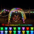 53Ft 160 echosari Rope Lights Outdoor Battery Operated, LED Rope String Lights Colors Changing with Remote Timer