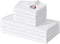 Homaxy 100% Cotton Kitchen Towels and Dishcloths Sets - 8 Pack Quick Dry, Waffle Weave, Soft, Absorbent, White