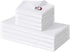 Homaxy 100% Cotton Kitchen Towels and Dishcloths Sets - 8 Pack Quick Dry, Waffle Weave, Soft, Absorbent, White