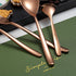 Silverware Set 20 Pieces, Stainless Steel Copper Flatware Set, Titanium Plating Rose Gold Cutlery for Service Set