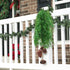 Artificial Hanging Vine - Weeping Willow Plastic Plants, Faux Ivy Garland for Indoor Outdoor Decor (4 Pcs)