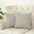 Kiuree Black and Beige Farmhouse Throw Pillow Covers, Set of 2 Decorative Square Pillow Cases for Sofa, Couch, Bedroom