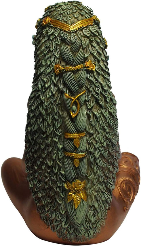 Mother Earth Statue, Fertility Nature Gaia Goddess Statue for Wiccan Altar Table Supplies