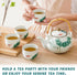 Set Set Set 4, Sets Set Japanese Tea Porcelain Tea with Teapot and Tea Cup for Green and White Tea for Adults