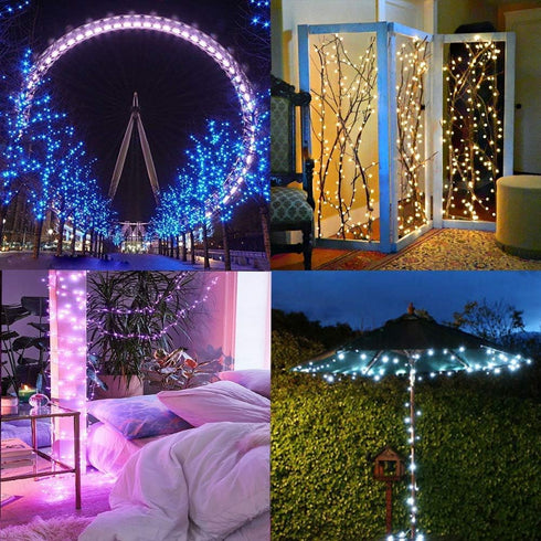 OMIKA 40ft Fairy Lights Plug in, 16 Color Changing 120 LED Twinkle Lights with Remote Timer