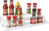 3 Tier Spice Rack Organizer, Expandable 3-Level Seasoning Organization for Cabinet, Adjustable Length