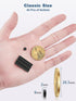 SMARTAKE 45 Pcs Refrigerator Magnets, 6x2mm Small Round Fridge Magnets, Multi-Use Premium Neodymium Office Magnets for Fridge, Whiteboard, Billboard in Home, Kitchen, Office and School (Black)