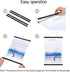 FALAMON 2 Pack Magnetic Poster Hanger Frame, 24x36 24x30 24x17 for Hanging Posters, Prints, Photos (Black)
